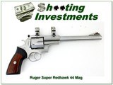 Ruger Super Redhawk 44 Mag Stainless 9.5” w Rings Revolver 1990