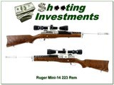 Ruger Mini-14 SS Stainless 223 Rem 20” w Scope 1983 - Image 1 of 4