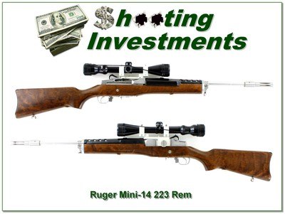 Ruger Mini-14 SS Stainless 223 Rem 20” w Scope 1983 - Image 1 of 4