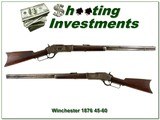 Winchester Model 1876 45-60 Win 28” Rifle 1883 Made - Image 1 of 4