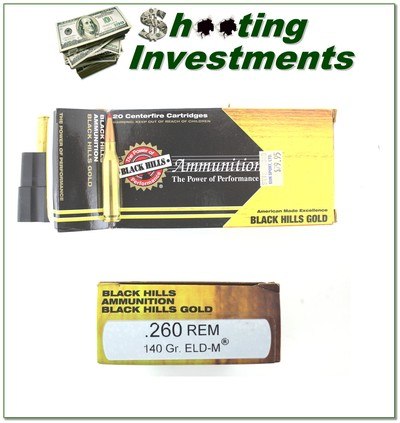 Black Hills Gold 260 Remington Rem 140 Gr EDL-M - Image 1 of 1