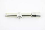 Nikon 2x20 Japan Stainless Chrome Silver Scout Handgun Scope w Covers and Duplex Reticle Rare - Image 3 of 4