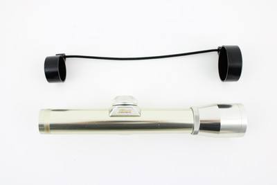 Nikon 2x20 Japan Stainless Chrome Silver Scout Handgun Scope w Covers and Duplex Reticle Rare - Image 1 of 4