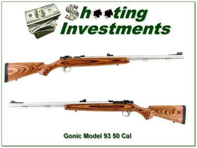 Gonic Arms Model 93 50 Cal Black Powder Muzzleloader 26” Stainless - Image 1 of 4