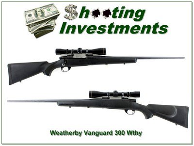 Weatherby Vanguard Synthetic 300 Wby Mag 24” Rifle w Leupold VX II - Image 1 of 4