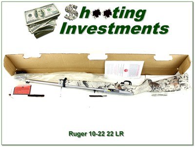 Ruger Model 10/22 Stainless 22 LR Rifle 18.5” w Camo Stock LNIB - Image 1 of 4
