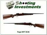 Ruger Model M77 30-06 Lightweight 22” Rifle 1972 w Rare Dark Wood - 1 of 4