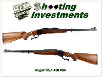 Ruger No. 1 Tropical 458 Win Mag Pre Warning 24” Rifle 1974 Excellent - Image 1 of 4