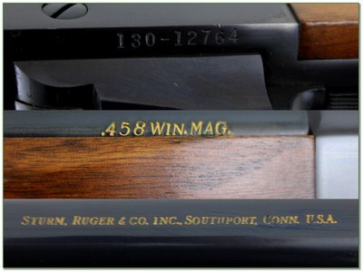 Ruger No. 1 Tropical 458 Win Mag Pre Warning 24” Rifle 1974 Excellent - Image 4 of 4