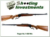 Ruger No. 1 Tropical 458 Win Mag Pre Warning 24” Rifle 1974 Excellent - Image 1 of 4