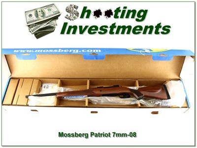 Mossberg Patriot 7mm-08 Rem Bantam Walnut 20” Fluted LNIB - Image 1 of 4