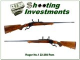 Ruger No. 1 22-250 Rem Red Pad 28” w break 1978 w Rings - 1 of 4