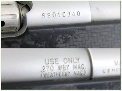 Weatherby Mark V Custom Alaskan 270 Wby Mag 26” w Peak 44 Carbon Stock - Image 4 of 4