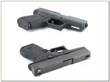Glock 43 9mm 3.41” Semi Auto Pistol w Trijicon Sites and Box and Extra Magazine - 3 of 4