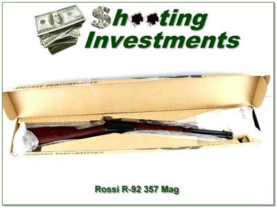 Rossi Model R92 357 Mag BK/HW 16” Lever Rifle LNIB - Image 1 of 4