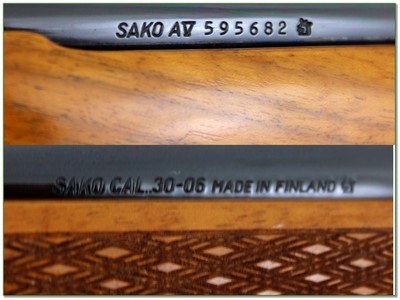 Sako Model AV Deluxe 30-06 23” Rifle w Rings - Image 4 of 4