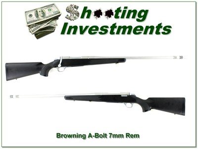 Browning A Bolt II 7mm Rem Stainless Stalker 26” w BOSS - Image 1 of 4