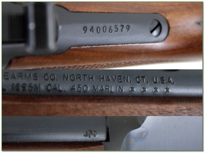 Marlin Model 1895M 1895 450 Marlin JM Marked 18.5” Rifle Excellent - Image 4 of 4