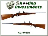 Ruger Model M77 30-06 Red Pad 22” Rifle 1984 w Rings Excellent - 1 of 4