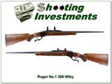 Ruger No. 1 300 Wby Mag 26” Rifle Excellent 1997 - 1 of 4