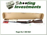 Ruger No. 1 Light Sporter CCH 300 H&H Case Color 24” NIB Unfired 2021 - 1 of 4