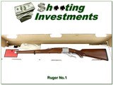 Ruger No. 1 K1 RSI Lipsey Exclusive 6.5x55 Swedish Mannlicher Stainless 20” 2018 NIB - 1 of 4