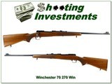 Winchester Model 70 Pre 64 270 Win Mag 24” Rifle 1950 Near New Collector - 1 of 4