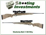 Weatherby Mark V 300 Wby Mag 24” Threaded w Brake and Premier 3-9x Scope - 1 of 4