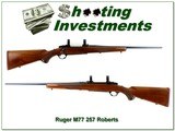 Ruger Model M77 257 Roberts 22” Rifle Red Pad w Rings 1984 - 1 of 4