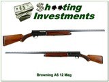 Browning A5 Magnum Twelve 12 Ga Belgium 32” VR F 1959 Second Year - 1 of 4
