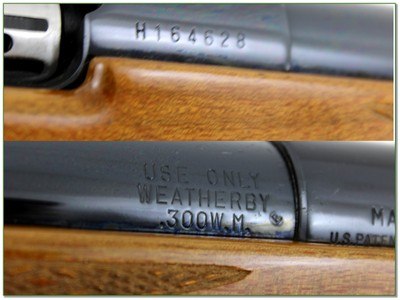 Weatherby Mark V Deluxe 300 Wby Mag 26” Rifle Extra Nice Wood - Image 4 of 4