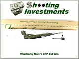 Weatherby Mark V CFP 243 Win 15” Laminate Pistol NNIB Rare - 1 of 4