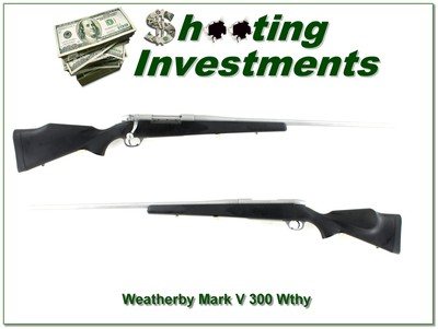 Weatherby Mark V Stainless 300 Wby Mag 26” Rifle Excellent - Image 1 of 4