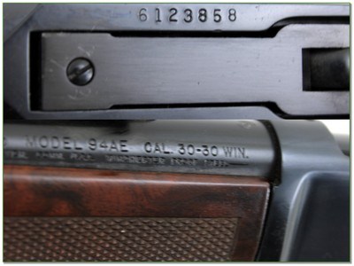 Winchester Model 94AE 30-30 Win 20” Rifle 100th Year 1994 Excellent - Image 4 of 4