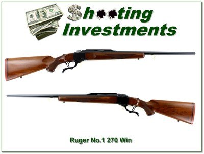 Ruger No. 1 B 270 Win Pre Warning 26” Rifle 1974 Excellent - Image 1 of 4