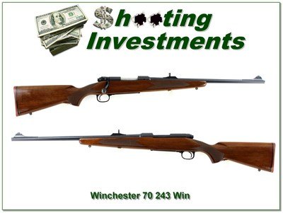 Winchester Model 70 Carbine Short Action 243 Win 20” Rifle 1984 - Image 1 of 4
