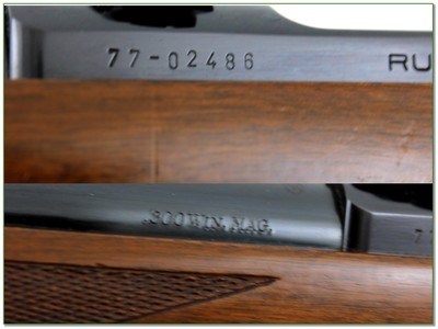 Ruger M77 300 Win Mag Red Pad 24” Rifle w Rings 1982 - Image 4 of 4