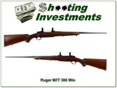 Ruger M77 300 Win Mag Red Pad 24” Rifle w Rings 1982 - Image 1 of 4