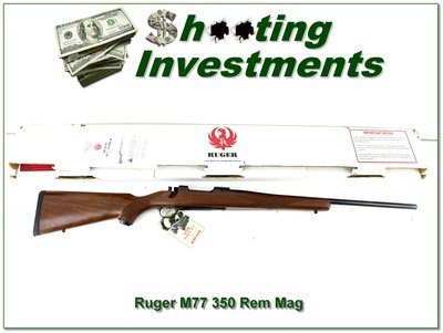Ruger M77 Mark II 350 Rem Mag 22” NIB Unfired w Rings 2007 Rare - Image 1 of 4