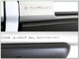 Browning A Bolt II Micro 223 WSSM Stainless Stalker 21” Rifle Rare - Image 4 of 4