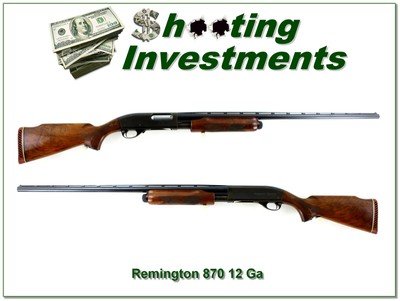 Remington Model 870 TB Wingmaster 12 Ga 30” F 1977 Shotgun - Image 1 of 4