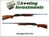 Remington Model 870 TB Wingmaster 12 Ga 30” F 1977 Shotgun - Image 1 of 4