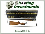 Browning BSS 20 Ga 3” Side By Side 28” F / M w Box Excellent - 1 of 4