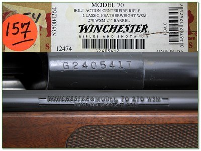 Winchester 70 Classic Featherweight New Haven Red Pad in box 270 WSM! - Image 4 of 4