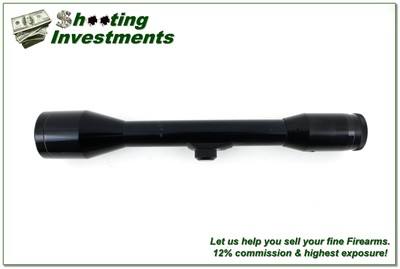 Vintage Nickel Supra 6x43mm L52 E/D German Gloss Rifle Scope w Covers and Fine Reticle - Image 4 of 4