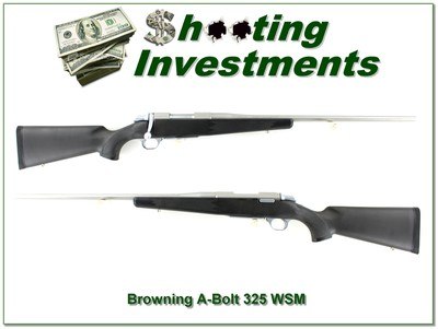 Browning A Bolt II Stainless Stalker 325 WSM 23” Rifle Near New - Image 1 of 4