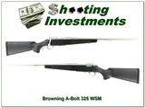 Browning A Bolt II Stainless Stalker 325 WSM 23” Rifle Near New - Image 1 of 4