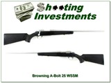 Browning A Bolt II Micro Stainless Stalker 25 WSSM 22” Rifle Excellent Rare - 1 of 4