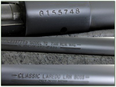 Winchester Model 70 7mm Rem Classic Laredo LRH BOSS 26” HB Excellent - Image 4 of 4