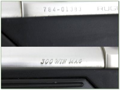 Ruger M77 Mark II 300 Win Stainless Skeleton 24” Rifle w Rings 1996 - Image 4 of 4